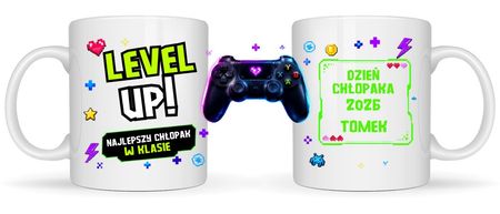 KUBEK DZIEŃ CHŁOPAKA PREZENT DLA CHŁOPAKA Z IMIENIEM PERSONALIZOWANY 330 ml