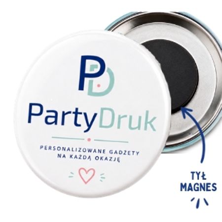  PRZYPINKI MAGNES MAGNESY 56 mm WŁASNY NADRUK LOGO ZDJĘCIE BUTTON CANVA
